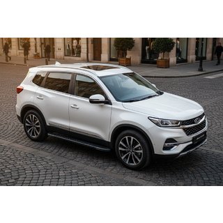 Boční prahy Bosphorus Black (2 ks, hliník) Chery Tiggo 7 2020– fotografie 1