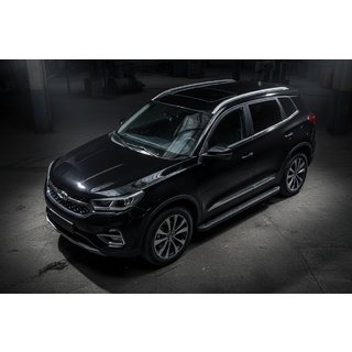 Boční nášlapy Allmond Black (2 ks, hliník) Chery Tiggo 7 2020– fotografie 1
