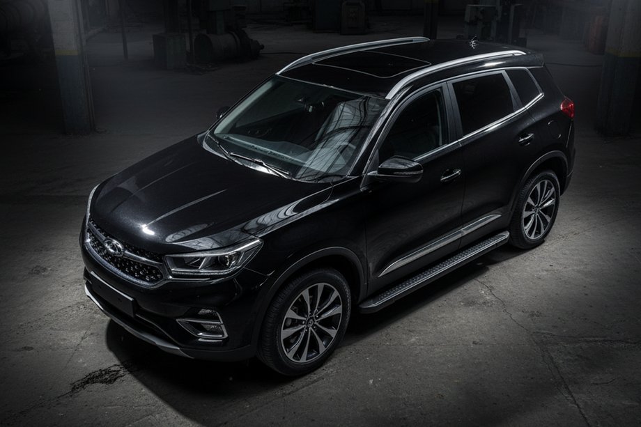 Chery Tiggo 7 2020– Boční nášlapy Allmond Black (2 ks, hliník) Image