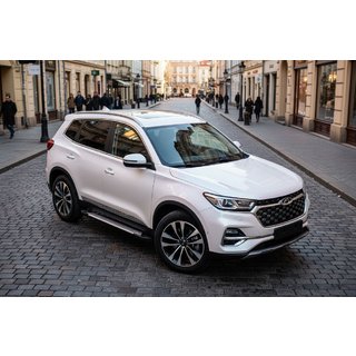 Boční nášlapy Allmond Grey (2 ks, hliník) Chery Tiggo 7 2020– fotografie 1