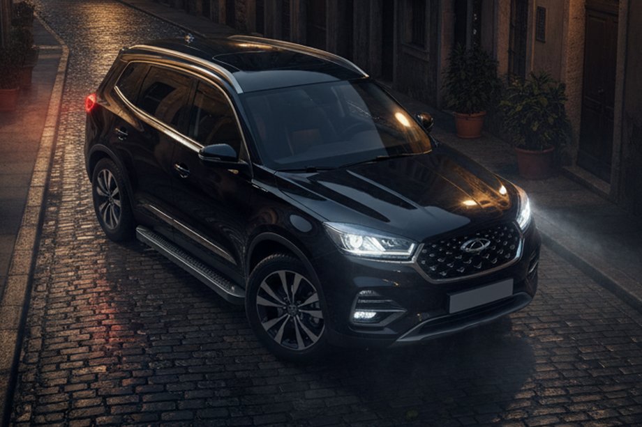 Chery Tiggo 8 2017– Boční nášlapy Allmond Black (2 ks, hliník) Image