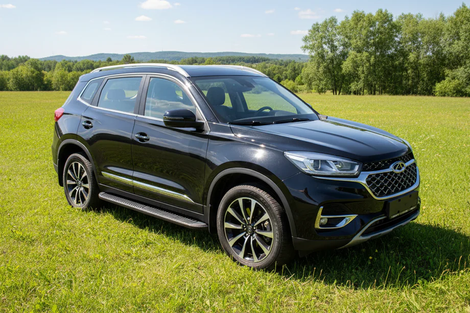 Chery Tiggo 8 2017– Boční nášlapy Tayga Black (2 ks, hliník) Image