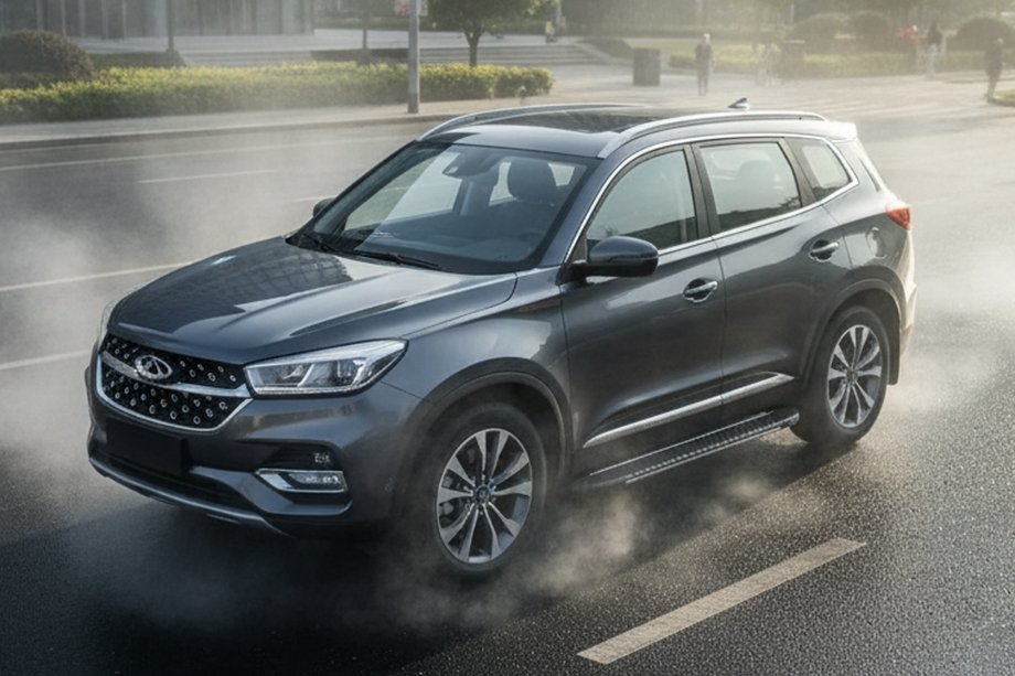 Chery Tiggo 8 2017– Boční prahy Bosphorus Grey (2 ks, hliník) Image