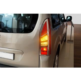 Kryty brzdových světel (2 ks, nerez) Peugeot Partner Tepee 2008–2018 fotografie 1