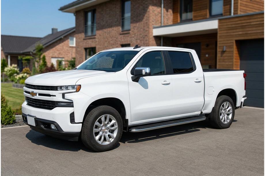 Chevrolet Silverado 2019– Boční prahy Tayga Grey (2 ks, hliník) Image