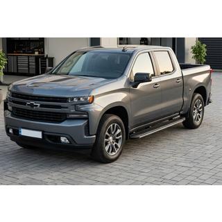 Boční prahy Bosphorus Grey (2 ks, hliník) Chevrolet Silverado 2019– fotografie 1