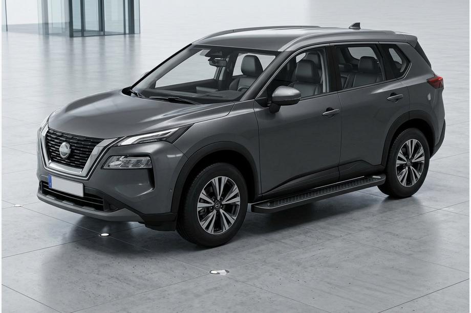 Nissan X-trail T33/Rogue 2022– Boční prahy Allmond Black (2 ks, hliník) Fotografie 1