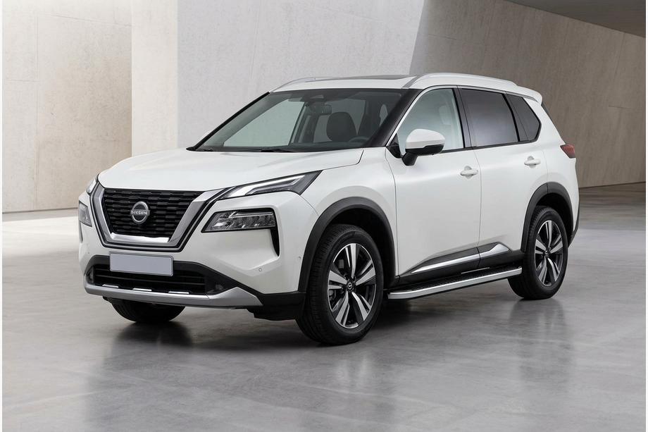 Nissan X-trail T33/Rogue 2022– Boční nášlapy Tayga Grey (2 ks, hliník) Fotografie 1
