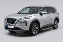 Nissan X-trail T33/Rogue 2022– Boční nášlapy Bosphore Grey (2 ks, hliník) fotografie 1