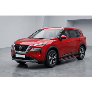 Boční prahy Maya Red (2 ks, hliník) Nissan X-trail T33/Rogue 2022– fotografie 1