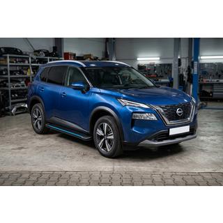 Boční nášlapy Maya Blue (2 ks, hliník) Nissan X-trail T33/Rogue 2022– fotografie 1