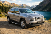 Jeep Cherokee KL 2013– Boční nášlapy Duru (2 ks, hliník) fotografie 1