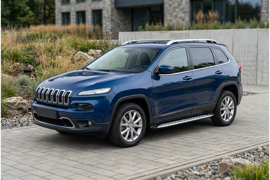 Jeep Cherokee KL 2013– Boční prahy Shining V1 (2 ks, hliník) Image
