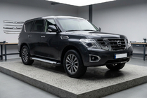 Nissan Armada 2016–2024 Boční nášlapy Allmond Grey (2 ks, hliník) fotografie 1