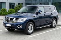 Nissan Armada 2016–2024 Boční nášlapy Bosphore Grey (2 ks, hliník) fotografie 1