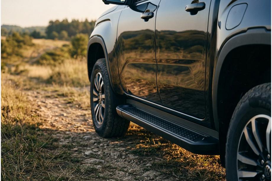 Volkswagen Amarok 2022– Boční prahy Allmond Black (2 ks, hliník) Image