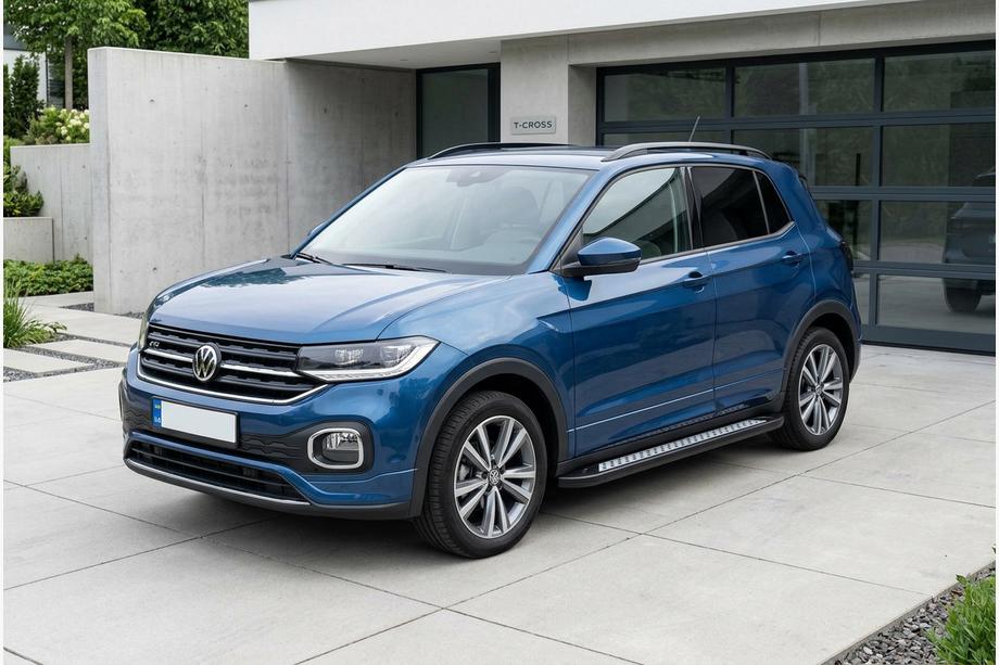 Volkswagen T-Cross 2019– Boční nášlapy Vision New Black (2 ks, hliník) Image