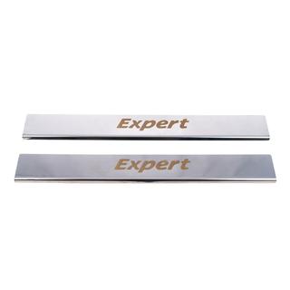 Nerezové kryty prahů (Carmos, 2 ks) Peugeot Expert 2007–2016 fotografie 2