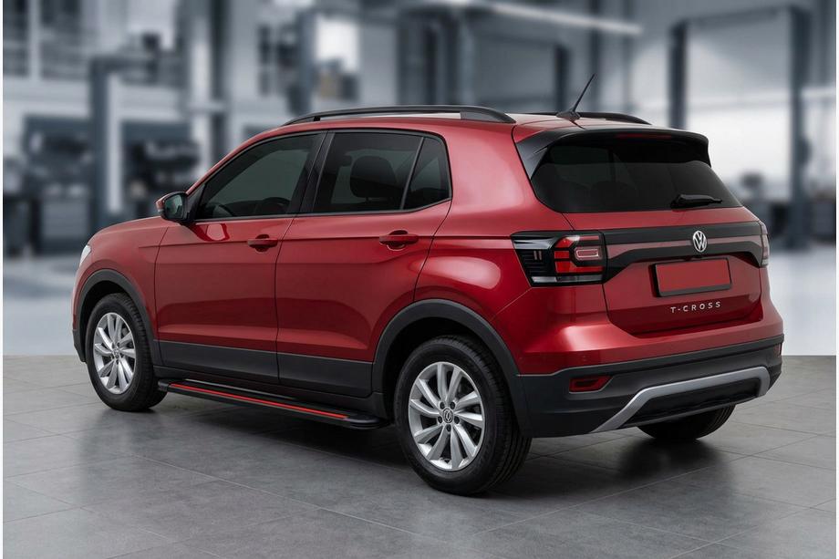 Volkswagen T-Cross 2019– Boční prahy Maya Red (2 ks, hliník) Image