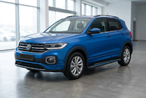 Volkswagen T-Cross 2019– Boční nášlapy Maya Blue (2 ks, hliník) fotografie 1