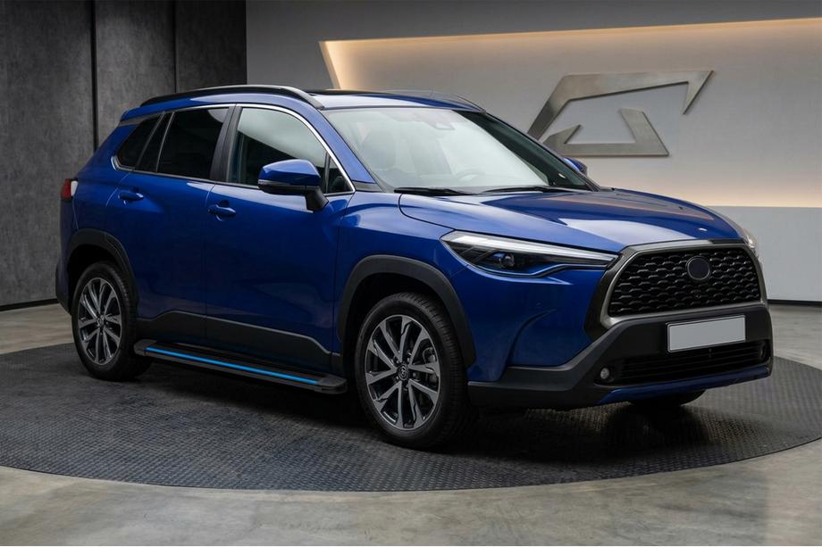 Toyota Corolla Cross 2020– Boční nášlapy Maya Blue (2 ks, hliník) Image