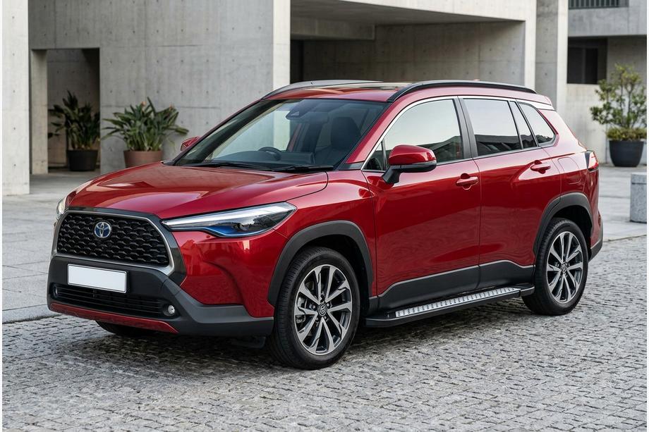 Toyota Corolla Cross 2020– Boční nášlapy Vision New Black (2 ks, hliník) Image