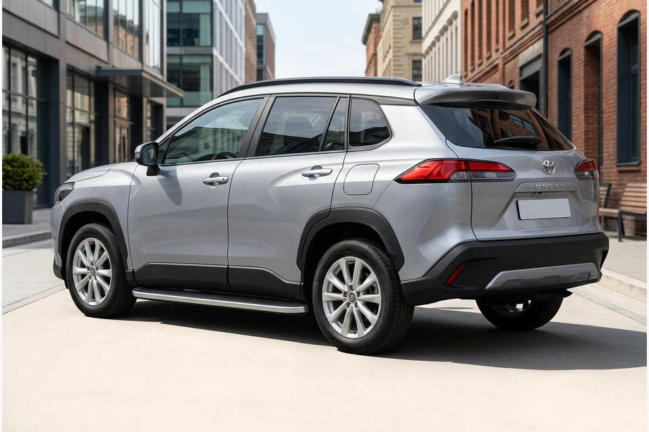 Toyota Corolla Cross 2020– Boční nášlapy Tayga Grey (2 ks, hliník) Image