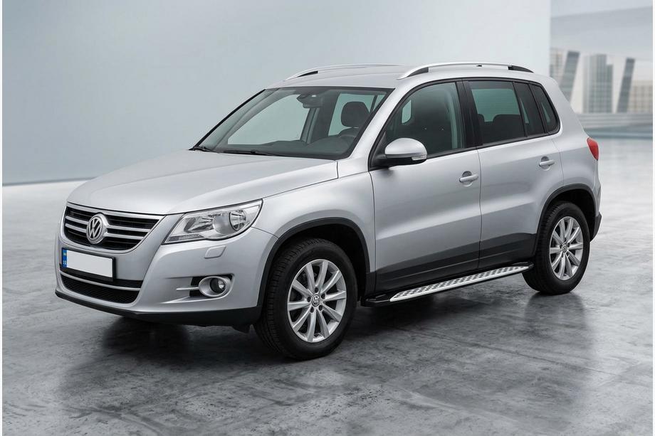 Volkswagen Tiguan 2007–2016 Boční prahy Shining V1 (2 ks, hliník) Image