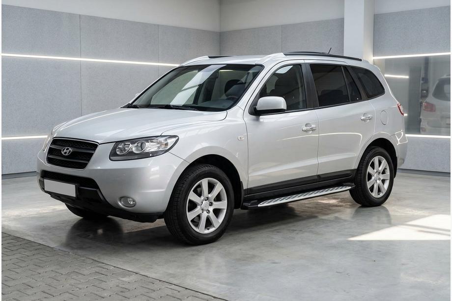 Hyundai Santa Fe 2 2006–2012 Boční prahy Shining V1 (2 ks, hliník) Image
