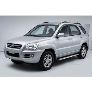 Boční prahy Shining V1 (2 ks, hliník) Kia Sportage 2004–2010 fotografie 1