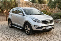 Kia Sportage 2010–2015 Boční prahy Shining V1 (2 ks, hliník) fotografie 1