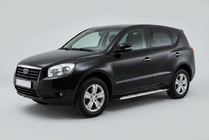 Geely Emgrand X7 2011– Boční prahy Shining V1 (2 ks, hliník) fotografie 1