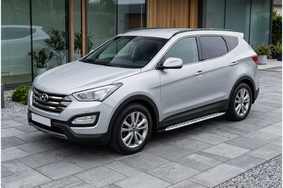 Hyundai Santa Fe 3 2012–2018 Boční prahy Shining V1 (2 ks, hliník) Image