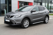 Nissan Qashqai 2014–2021 Boční prahy Shining V1 (2 ks, hliník) fotografie 1