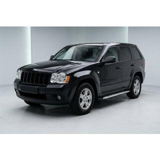 Boční prahy Shining V1 (2 ks, hliník) Jeep Grand Cherokee WK 2004–2010 fotografie 1