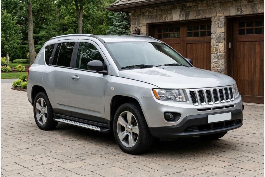 Jeep Compass 2006–2016 Boční prahy Shining V1 (2 ks, hliník) Image
