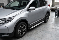 Honda CRV 2017–2022 Boční prahy Shining V1 (2 ks, hliník) fotografie 1
