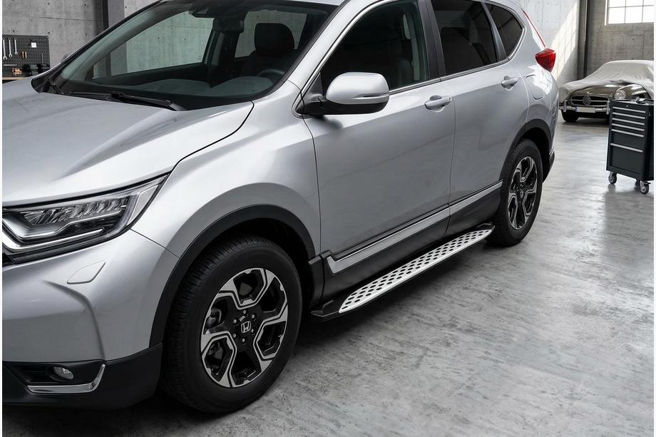 Honda CRV 2017–2022 Boční prahy Shining V1 (2 ks, hliník) Image