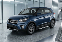Hyundai Creta 2014–2020 Boční prahy Shining V1 (2 ks, hliník) fotografie 1