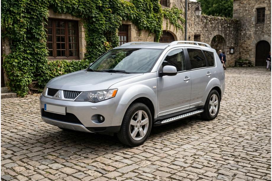 Mitsubishi Outlander 2006–2012 Boční prahy Shining V1 (2 ks, hliník) Image