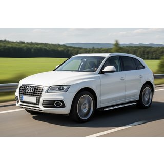 Boční prahy Shining V1 (2 ks, hliník) Audi Q5 2008–2017 fotografie 1