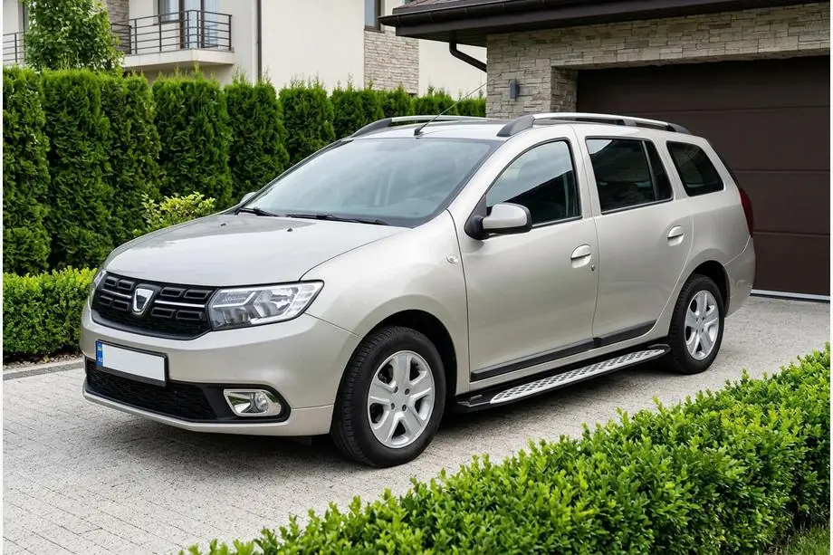 Renault Logan MCV 2013–2022 Boční prahy Shining V1 (2 ks, hliník) Image