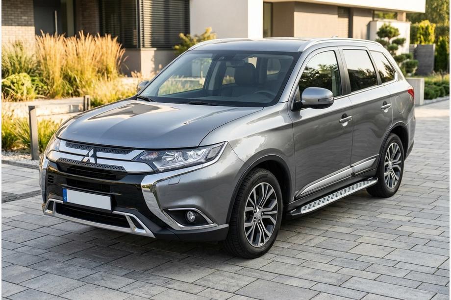 Mitsubishi Outlander 2012–2021 Boční prahy Shining V1 (2 ks, hliník) Image