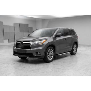 Boční prahy Shining V1 (2 ks, hliník) Toyota Highlander 2013–2019 fotografie 1
