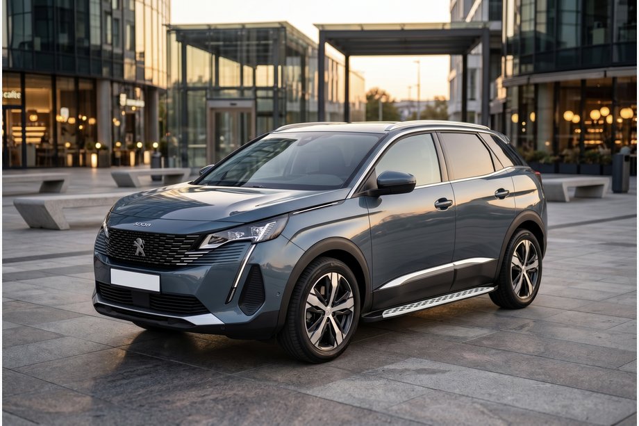 Peugeot 3008 2016–2023 Boční prahy Shining V1 (2 ks, hliník) Fotografie 1