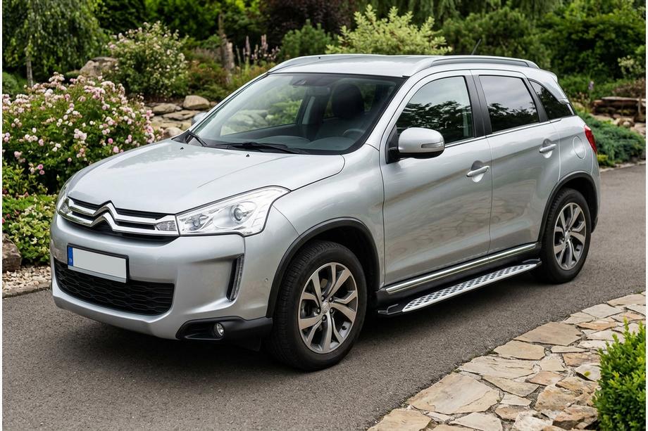 Citroen C-4 Aircross 2012–2017 Boční prahy Shining V1 (2 ks, hliník) Image