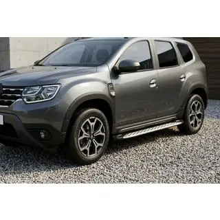 Boční prahy Shining V1 (2 ks, hliník) Renault Duster 2018–2024 fotografie 1