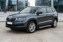 Skoda Karoq 2018– Boční prahy Shining V1 (2 ks, hliník) fotografie 1