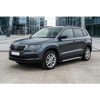 Boční prahy Shining V1 (2 ks, hliník) Skoda Karoq 2018– fotografie 1