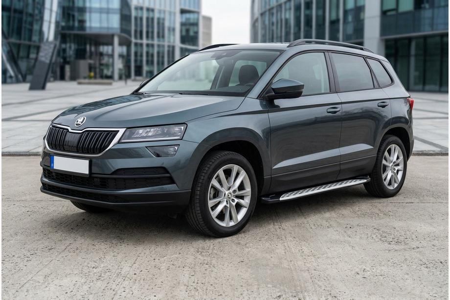 Skoda Karoq 2018– Boční prahy Shining V1 (2 ks, hliník) Image